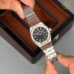 ساعت زنانه اودمار پیگه نقره ای صفحه مشکی Audemars piguet 2034