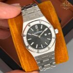 ساعت زنانه اودمار پیگه نقره ای صفحه مشکی Audemars piguet 2034