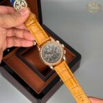 ساعت پتک فیلیپ مردانه اتوماتیک رزگلد صفحه مشکی Patek Philippe 5073