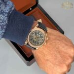 ساعت پتک فیلیپ مردانه اتوماتیک رزگلد صفحه مشکی Patek Philippe 5076