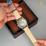 ساعت پتک فیلیپ مردانه اتوماتیک نقره ای صفحه سرمه ای Patek Philippe 5077