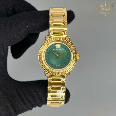 ساعت مچی زنانه ورساچه طلایی صفح سبز Versace 5061Q