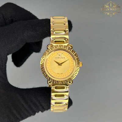 ساعت مچی زنانه ورساچه طلایی صفحه طلایی Versace 5065Q