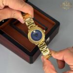 ساعت مچی زنانه ورساچه طلایی صفحه سرمه ای Versace 5072Q