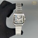 ساعت مچی کارتیر مردانه دسانتوز CARTIER DE SANTOS SKELETON 0015