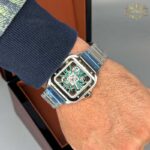 ساعت مچی کارتیر مردانه دسانتوز CARTIER DE SANTOS SKELETON 0016