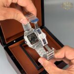 ساعت مچی کارتیر مردانه دسانتوز CARTIER DE SANTOS SKELETON 0017