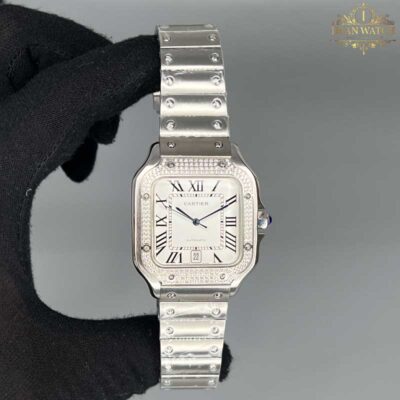 ساعت مچی کارتیر مردانه دسانتوز اتوماتیک CARTIER DE SANTOS 0005