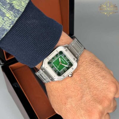 ساعت مچی کارتیر مردانه دسانتوز اتوماتیک CARTIER DE SANTOS 0006