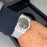 ساعت مردانه هابلوت اتومات طوسی HUBLOT BIG BANG H96301