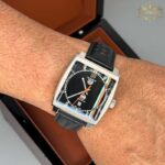 ساعت مچی مردانه تگ هویر موناکو صفحه مشکی Tag-Heuer Monaco 3098