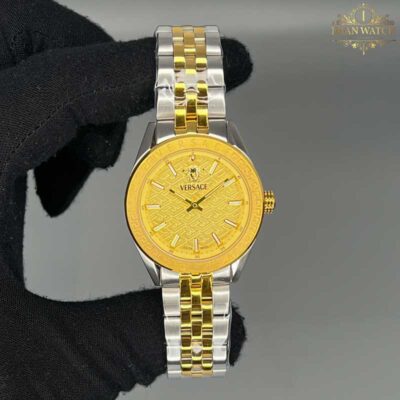 ساعت مچی زنانه ورساچه طلایی نقره ای Versace 6451