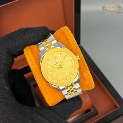 ساعت مچی زنانه ورساچه طلایی نقره ای Versace 6451
