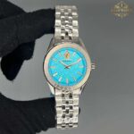 ساعت مچی زنانه ورساچه نقره ای صفحه آبی Versace 6456