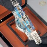 ساعت مچی زنانه ورساچه نقره ای صفحه آبی Versace 6456