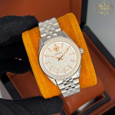 ساعت مچی زنانه ورساچه نقره ای صفحه سفید Versace 6457