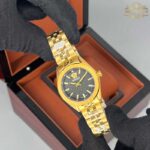 ساعت مچی زنانه ورساچه طلایی صفحه مشکی Versace 6459