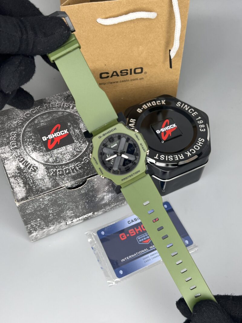ساعت مچی کاسیو جیشاک مردانه Casio G-Shock-2300 رنگ سبز زیتونی - تصویر 3