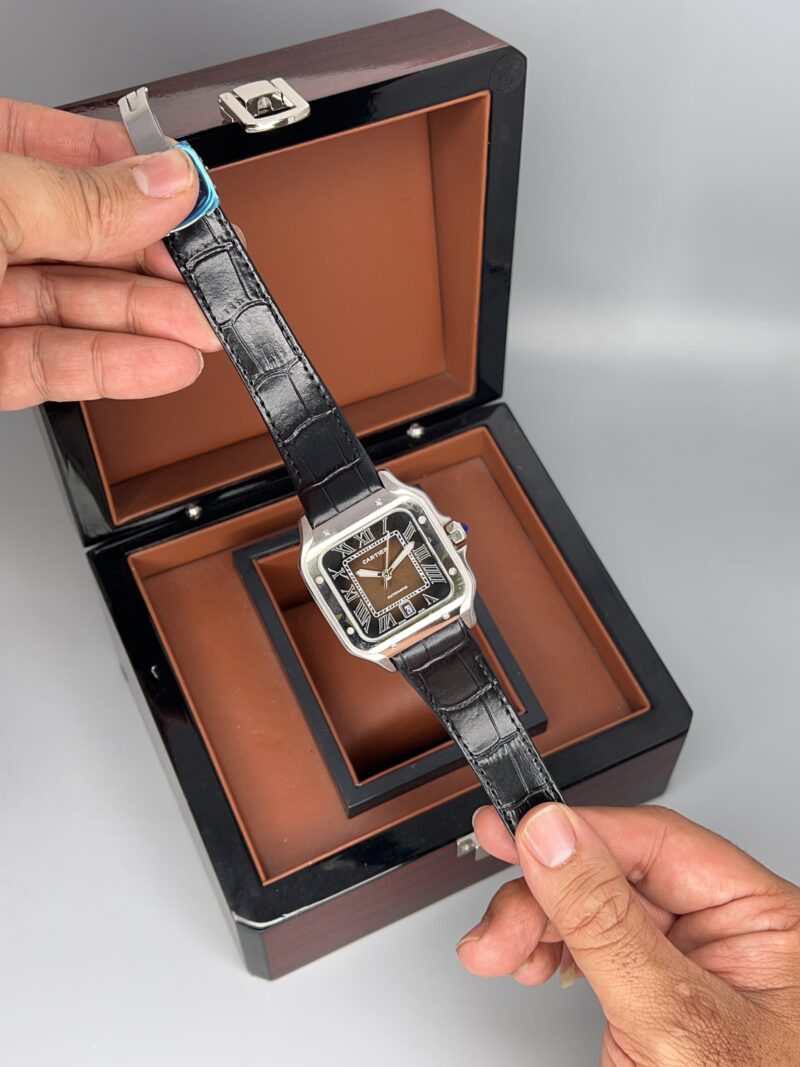 ساعت مچی کارتیر مردانه دسانتوز کوارتز CARTIER DE SANTOS 0012 - تصویر 4