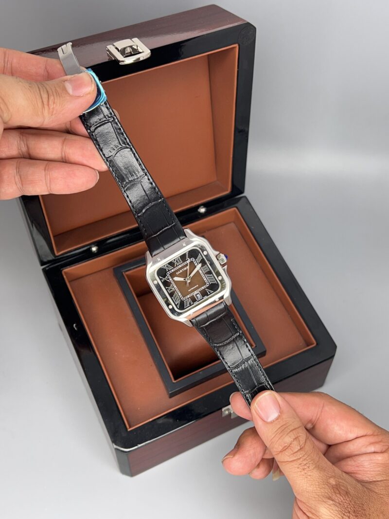 ساعت مچی کارتیر مردانه دسانتوز کوارتز CARTIER DE SANTOS 0012 - تصویر 4