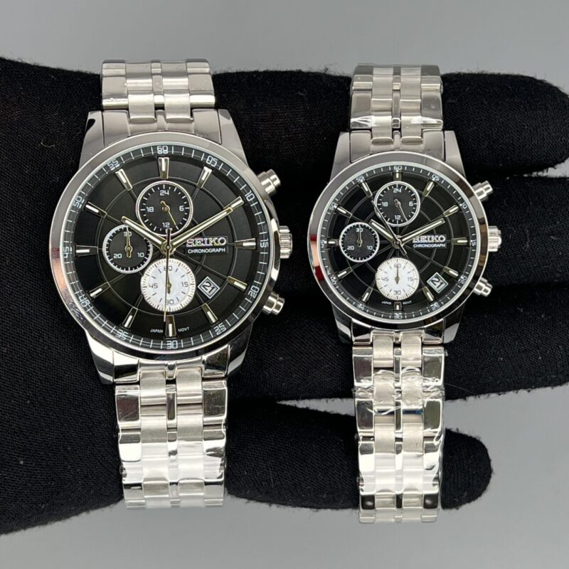 ساعت ست سیکو صفحه مشکی Seiko 5932 - تصویر 1