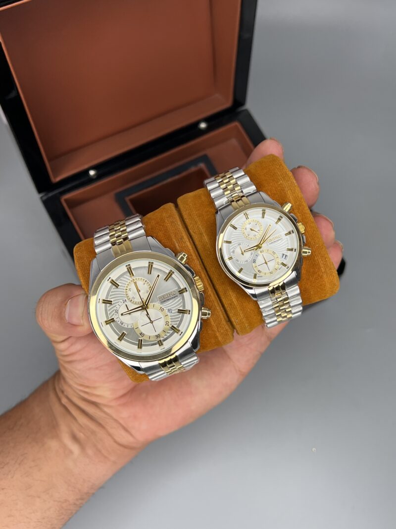 ساعت ست سیکو صفحه سفید Seiko 5934 - تصویر 4