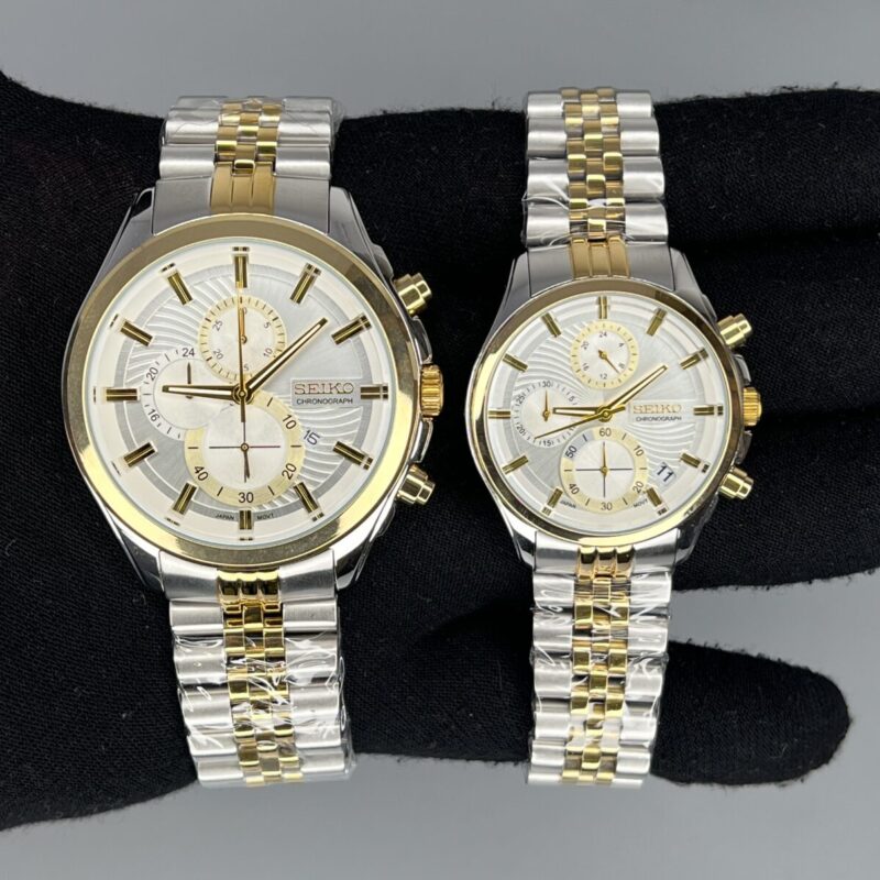 ساعت ست سیکو صفحه سفید Seiko 5934 - تصویر 1