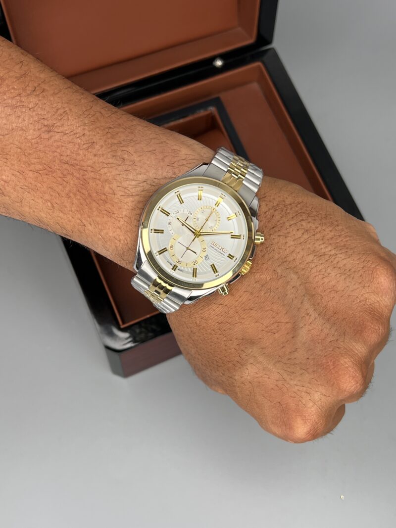 ساعت ست سیکو صفحه سفید Seiko 5934 - تصویر 2