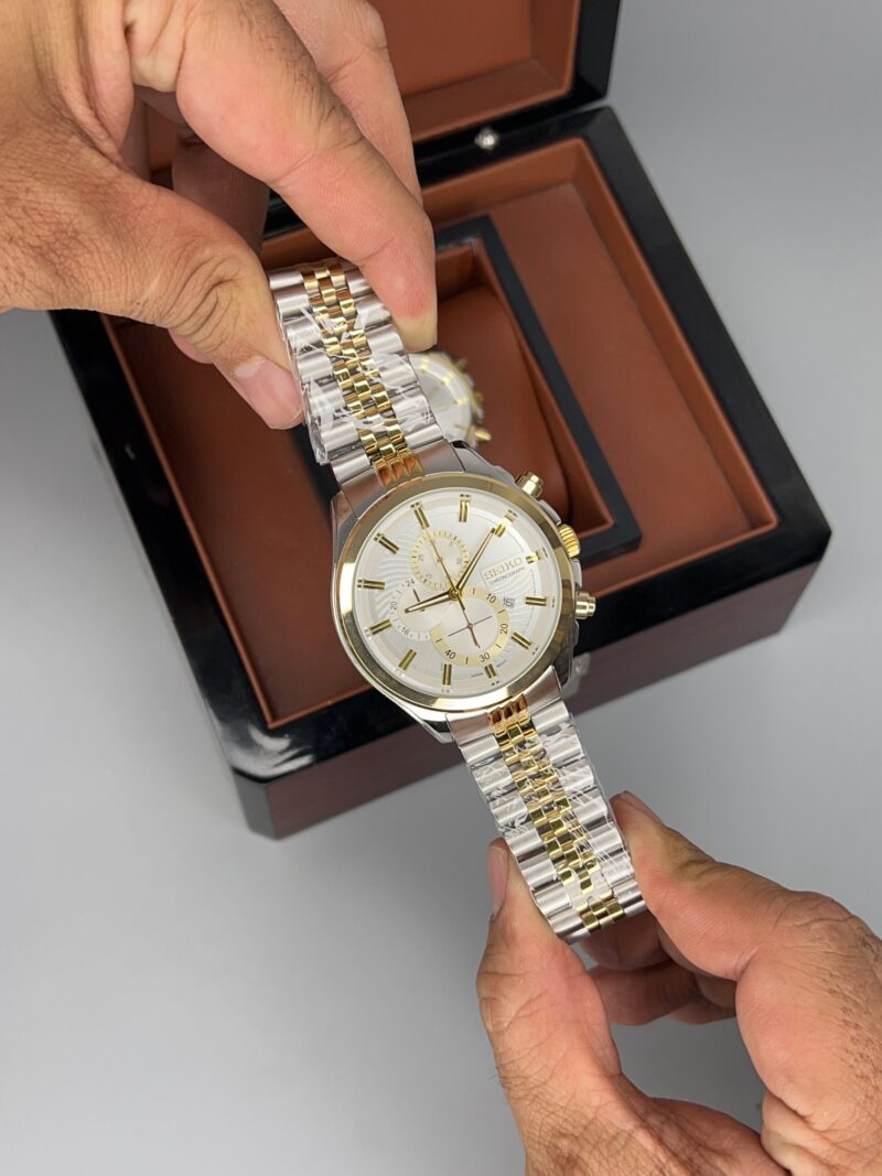 ساعت ست سیکو صفحه سفید Seiko 5934 - تصویر 3
