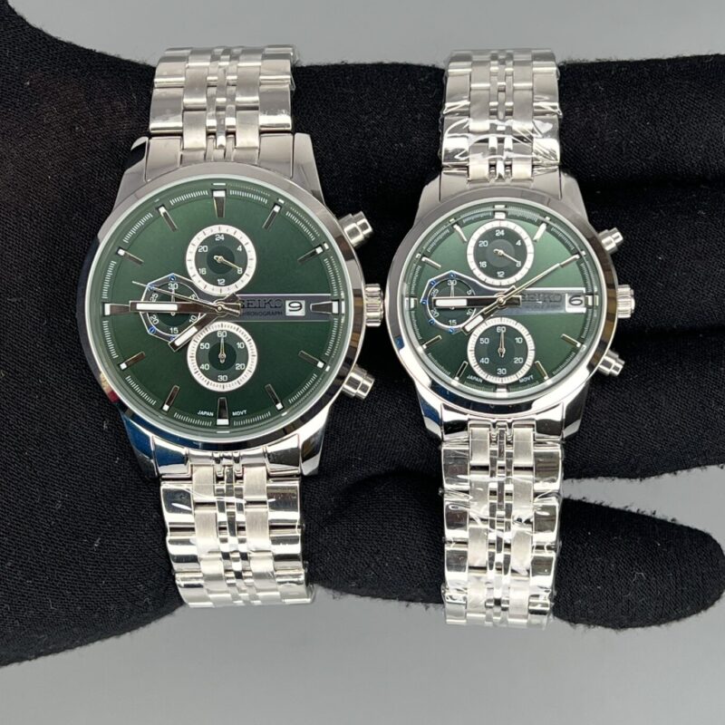 ساعت ست سیکو استیل صفحه سبز Seiko 5938 - تصویر 1