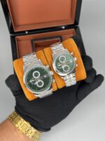 ساعت ست سیکو استیل صفحه سبز Seiko 5938 - تصویر 2