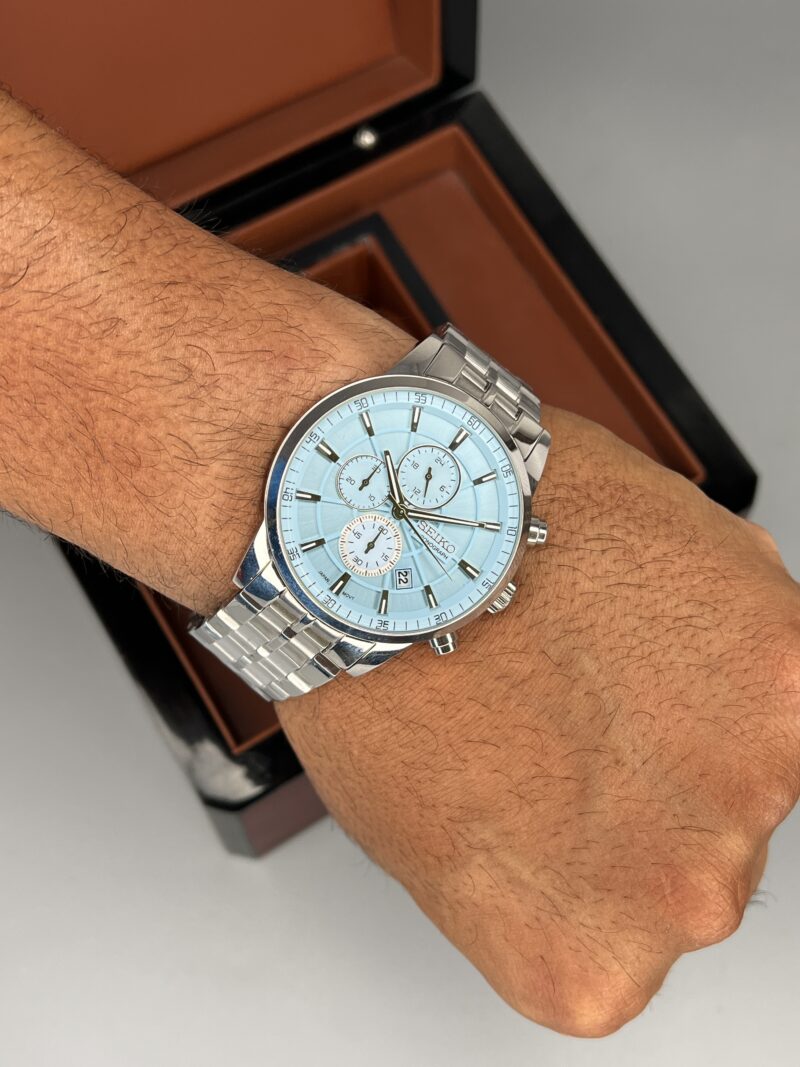 ساعت ست سیکو رنگ تیفانی Seiko 5936 - تصویر 2