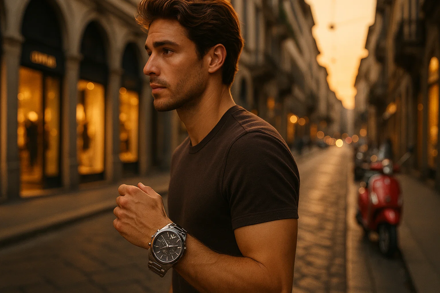 امپریو آرمانی (Emporio Armani): تلفیق مد ایتالیایی و ساعت‌سازی شیک