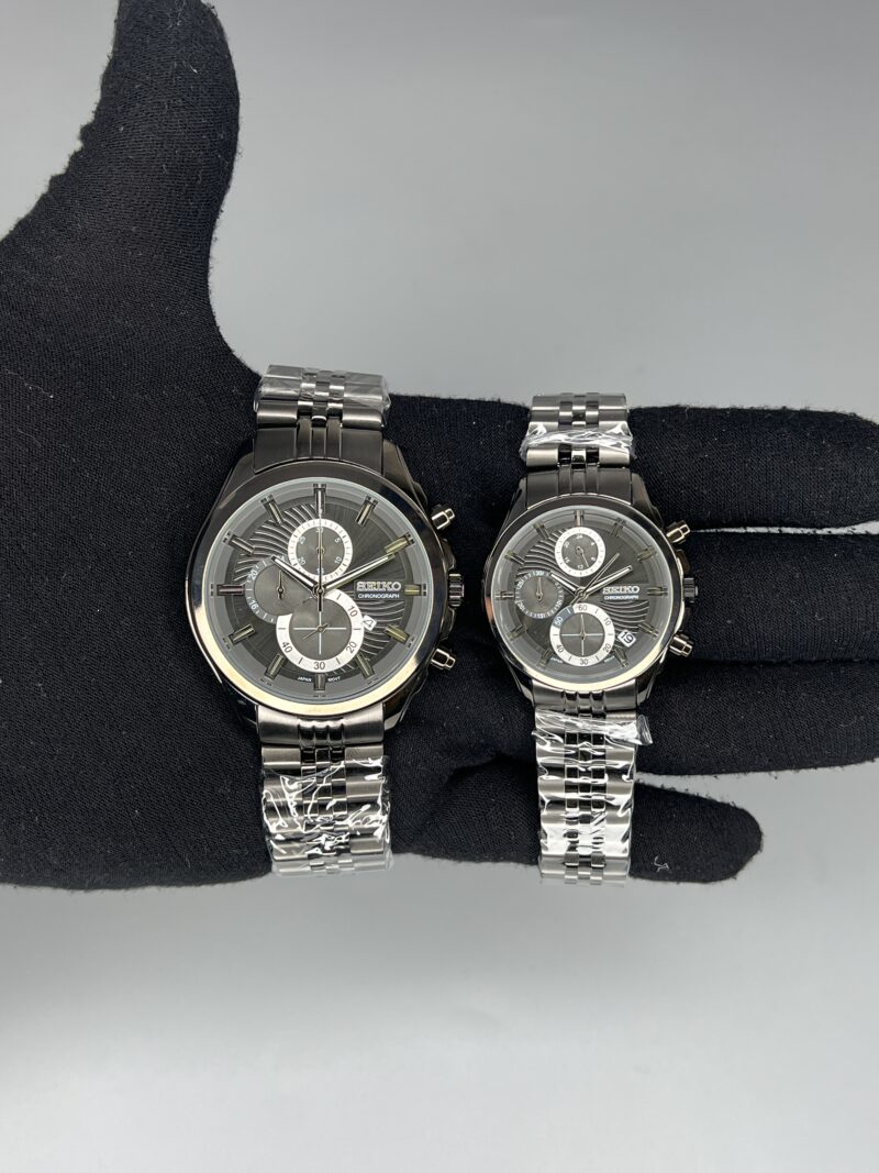 ساعت ست سیکو فول مشکی Seiko 5940 - تصویر 1