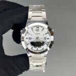 ساعت مچی کاسیو مردانه صفحه نقره ایCasio 50M-1
