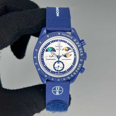 ساعت مچی امگا سواچ مون شاین Omega Swatch Mission Super Blue