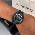 ساعت مچی امگا سواچ مون شاین مشکی Omega Swatch Mission MOONSHINE