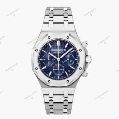 ساعت زنانه اودمار پیگه نقره ای صفحه سرمه ای Audemars piguet 2132