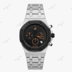 ساعت مردانه اودمار پیگه سه موتوره صفحه مشکی Audemars piguet Royal Oak 4130