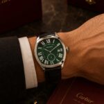 ساعت مچی کارتیر مردانه صفجه سبز Cartie3983