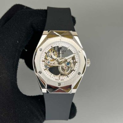 ساعت مردانه هابلوت هندسی اتومات سیلور HUBLOT BIG BANG H96310