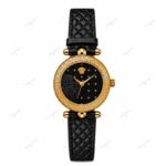 ساعت مچی زنانه ورساچه طلایی صفحه مشکی Versace 6460