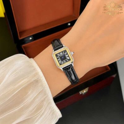 ساعت مچی کارتیر زنانه پنتر صفجه مشکی Cartier 2560