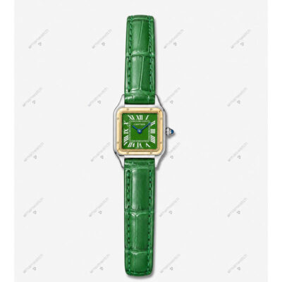 ساعت مچی کارتیر زنانه پنتر صفجه سبز Cartier 2561