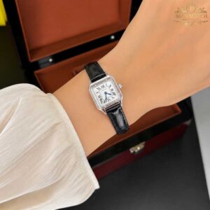 ساعت مچی کارتیر زنانه پنتر سیلور صفجه سفید Cartier 2563