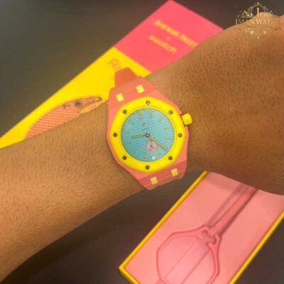 ساعت مچی اودمار پیگه سواچ رویال پاپ کیفیت عالی Audemars Piguet x Swatch | Royal Pop OTG ROZ