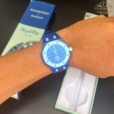 ساعت مچی اودمار پیگه سواچ رویال پاپ کیفیت عالی Audemars Piguet x Swatch | Royal Pop LAN BA