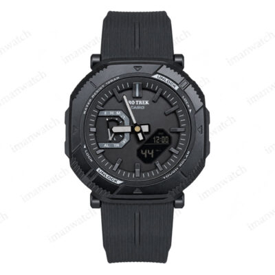 ساعت مچی کاسیو پروترک مشکی بند رابر Casio PRJ-B001B