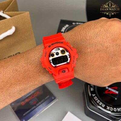 ساعت مچی کاسیو جیشاک مردانه قرمز Casio G-Shock-DW6900