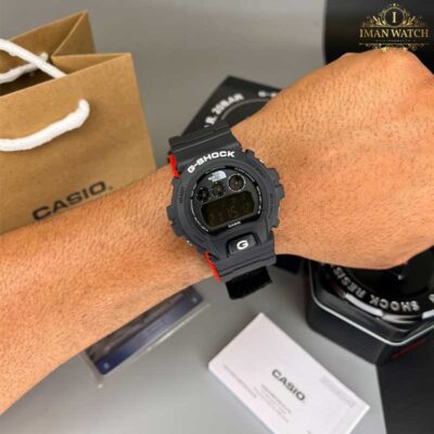 ساعت مچی کاسیو جیشاک مردانه مشکی قرمز Casio G-Shock-DW6900